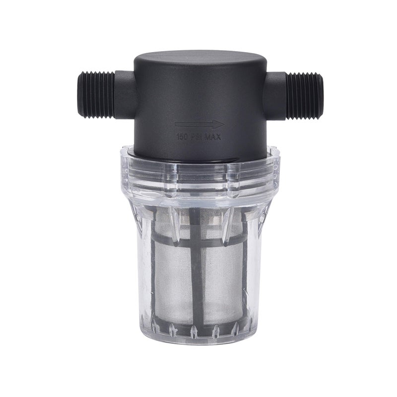 IMXMI Water Filter, 1/2''Twist-On Pipe Strainer, Nylon PA66 cover, PC bowl, 304 Stainless Screen (1/2'' 80 Mesh Male water filter) - Image 2